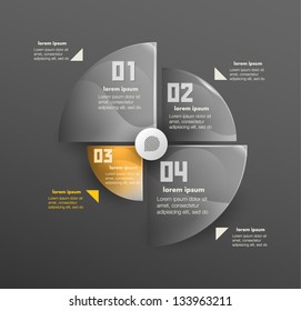 Conceptual vector Design template. infographics element