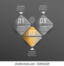 Conceptual vector Design template. infographics element