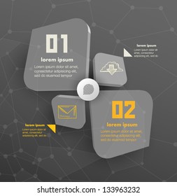 Conceptual vector Design template. infographics element