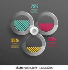 Conceptual vector Design template. infographics element