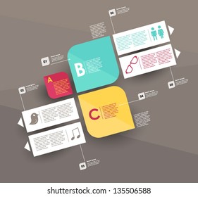 Conceptual vector Design template. infographics element