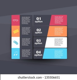 Conceptual vector Design template. infographics element