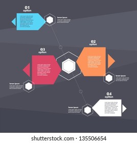 Conceptual vector Design template. infographics element