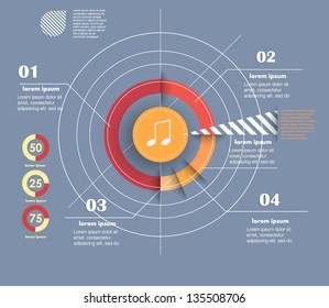 Conceptual vector Design template. infographics element