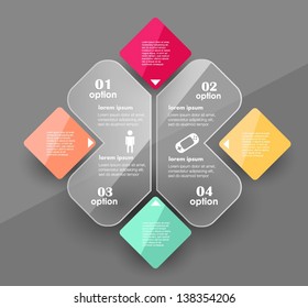 Conceptual vector Design template. infographics element