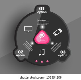 Conceptual vector Design template. infographics element