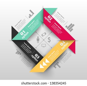 Conceptual vector Design template. infographics element