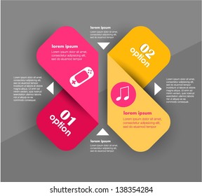 Conceptual vector Design template. infographics element