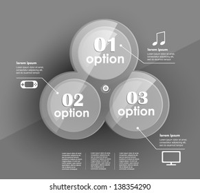 Conceptual vector Design template. infographics element