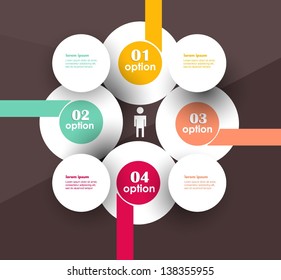 Conceptual vector Design template. infographics element