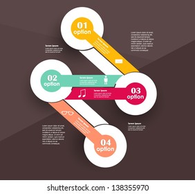Conceptual vector Design template. infographics element