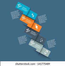 Conceptual vector Design template. infographics element