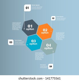 Conceptual vector Design template. infographics element