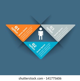 Conceptual vector Design template. infographics element