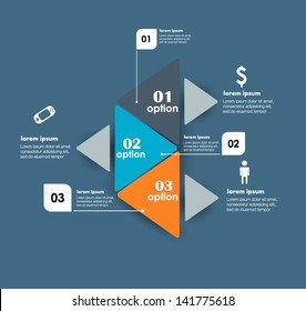 Conceptual vector Design template. infographics element