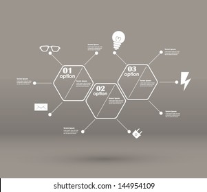 Conceptual vector Design template. infographics element