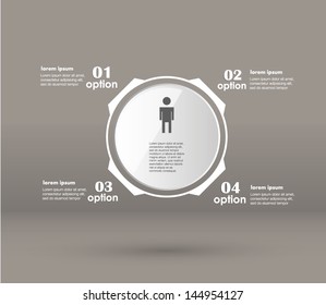 Conceptual vector Design template. infographics element