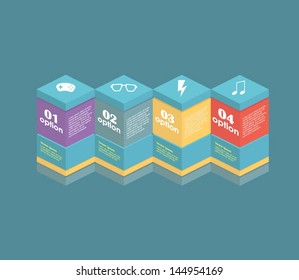 Conceptual vector Design template. infographics element