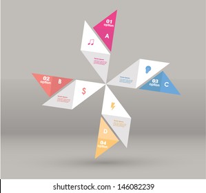 Conceptual vector Design template. infographics element