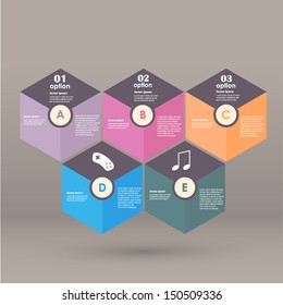 Conceptual vector Design template. infographics element