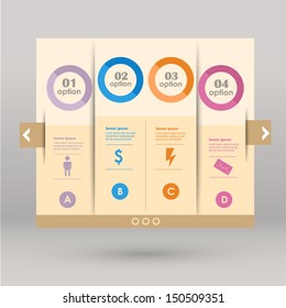 Conceptual vector Design template. infographics element