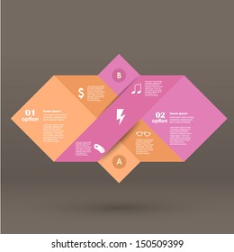 Conceptual vector Design template. infographics element