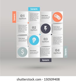 Conceptual vector Design template. infographics element