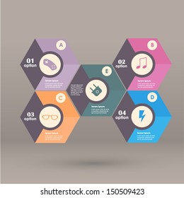 Conceptual vector Design template. infographics element