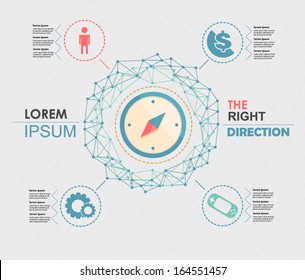 Conceptual vector Design template. infographics element