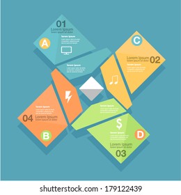 Conceptual vector Design template. infographics element