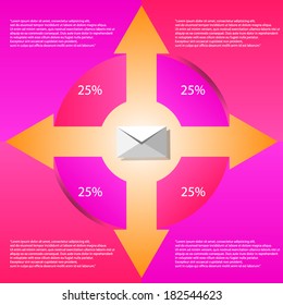 Conceptual vector Design template. infographics element 