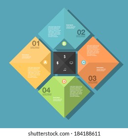 Conceptual vector Design template. infographics element