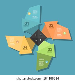 Conceptual vector Design template. infographics element