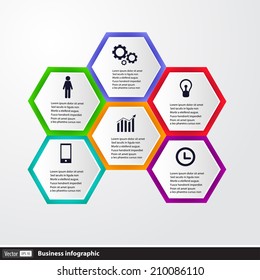 Conceptual vector Design template. infographics element