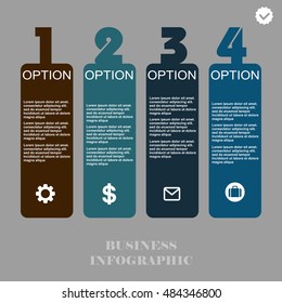 Conceptual vector Design template. infographics element