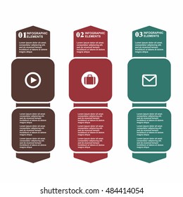 Conceptual vector Design template. infographics element