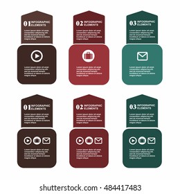 Conceptual vector Design template. infographics element