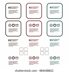 Conceptual vector Design template. infographics element