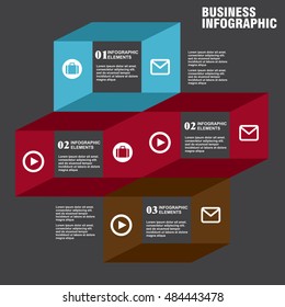 Conceptual vector Design template. infographics element