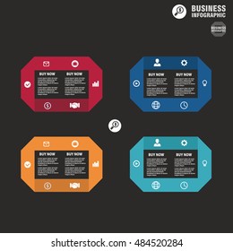 Conceptual vector Design template. infographics element