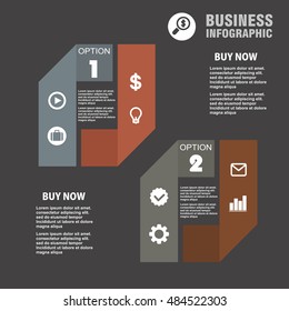 Conceptual vector Design template. infographics element
