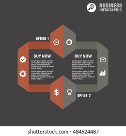 Conceptual vector Design template. infographics element