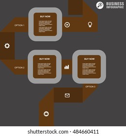 Conceptual vector Design template. infographics element