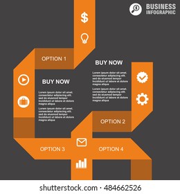 Conceptual vector Design template. infographics element