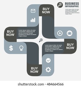 Conceptual vector Design template. infographics element