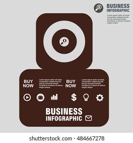 Conceptual vector Design template. infographics element