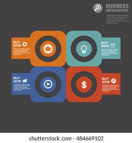 Conceptual vector Design template. infographics element