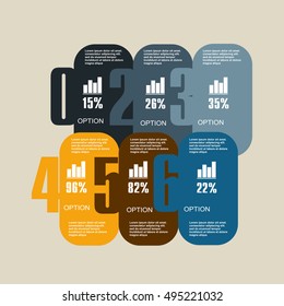 Conceptual vector Design template. Infographics element. Layout for your options or steps