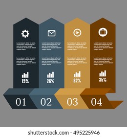 Conceptual vector Design template. Infographics element. Layout for your options or steps