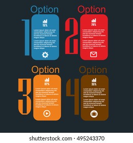 Conceptual vector Design template. Infographics element. Layout for your options or steps